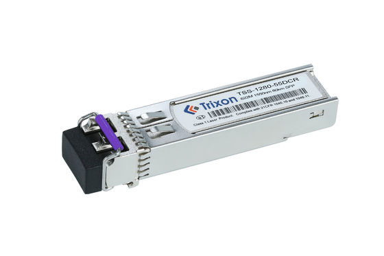 TSS-1280-55DCR 622M SFP 80km Transcepteur pour SDH STM-4/SONET OC-12 1550nm-DFB Duplex LC -5°C ~+70°C